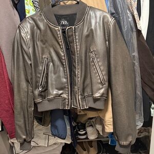 Zara brown Bomber Jacket